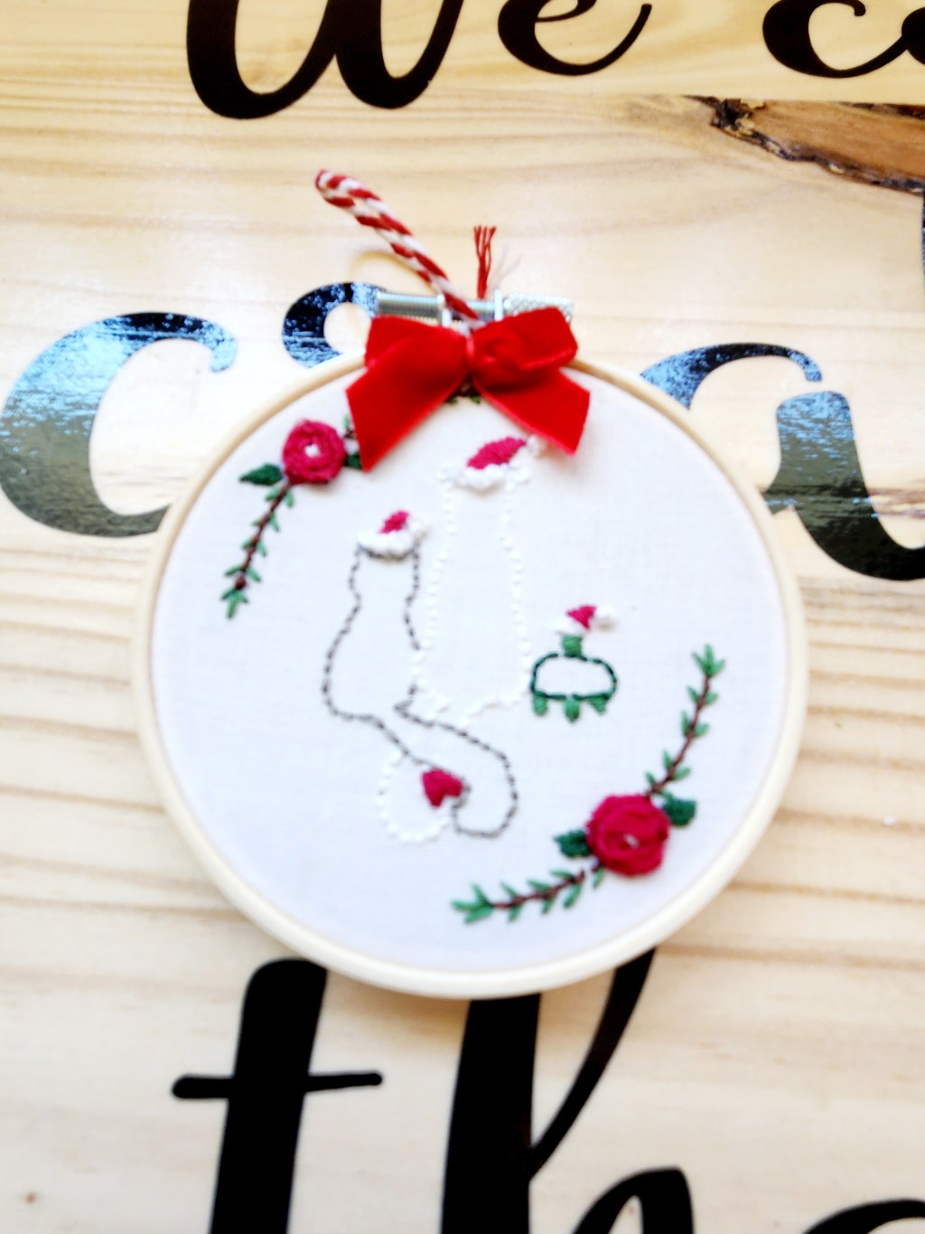 Embroidered Christmas Ornament