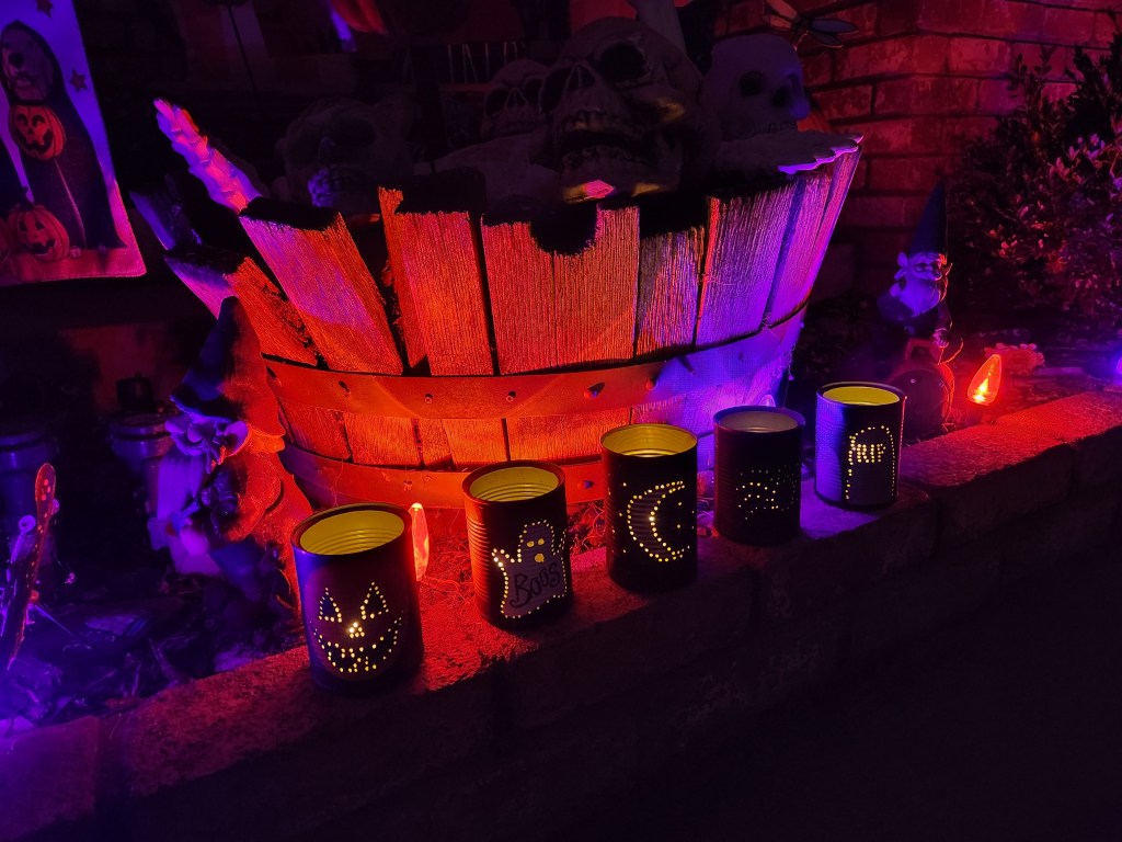 Recycled Halloween Luminaries