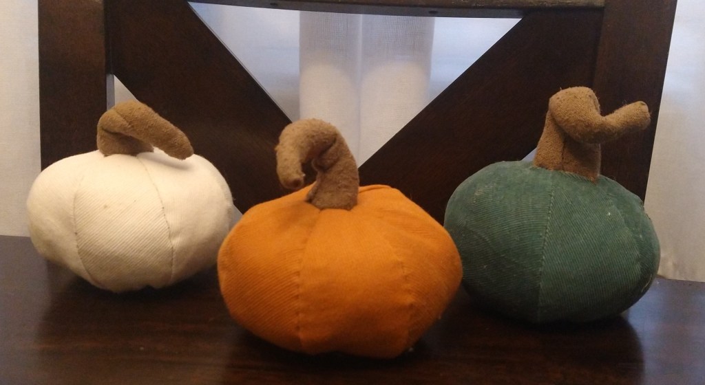 Fabric Pumpkin Trio