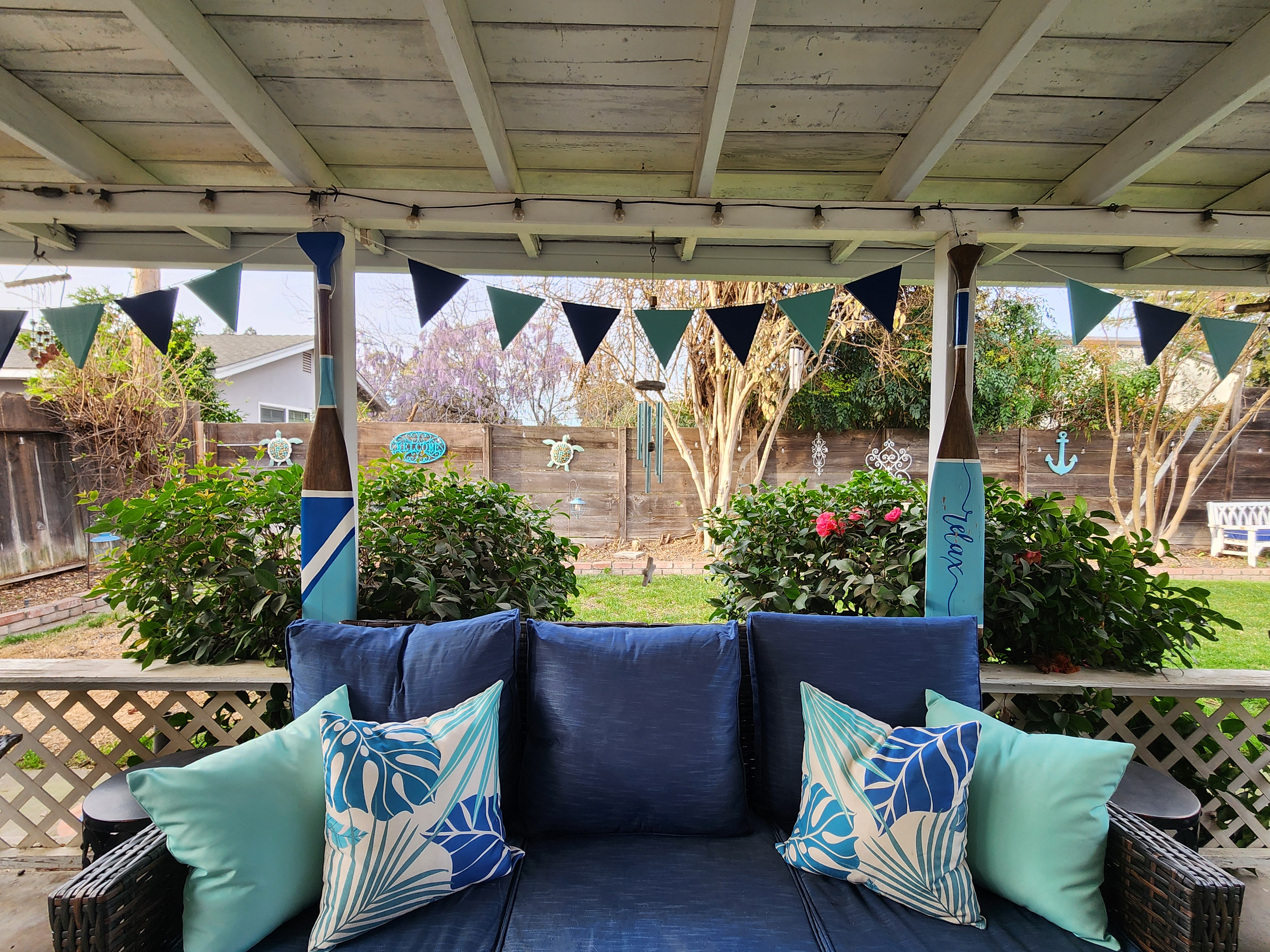 Outdoor Wood Flag Banner