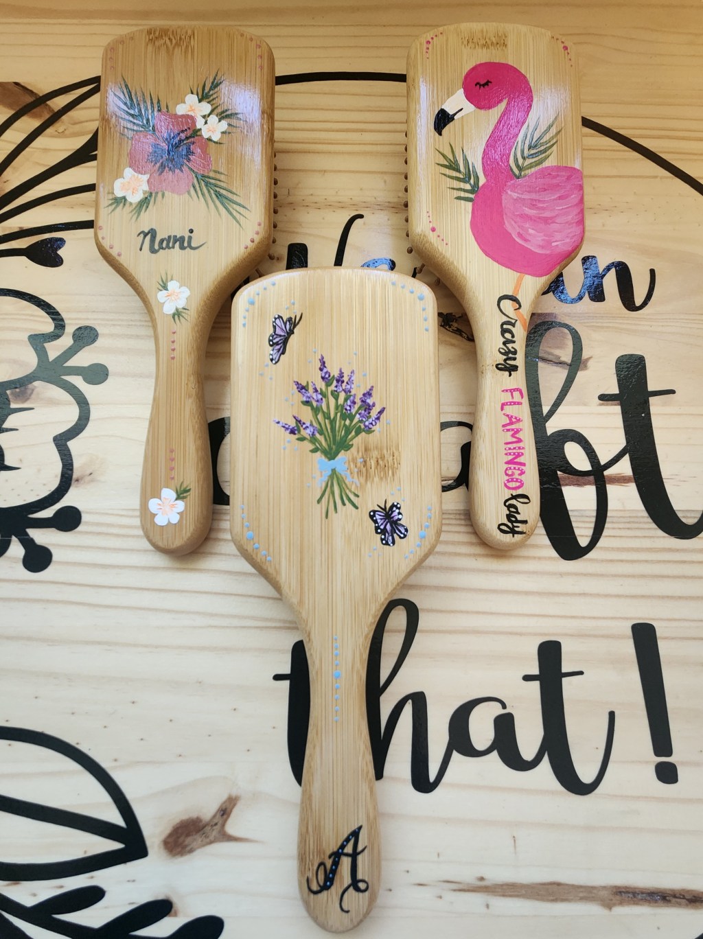 Painted Wooden Hair&nbsp;Brush