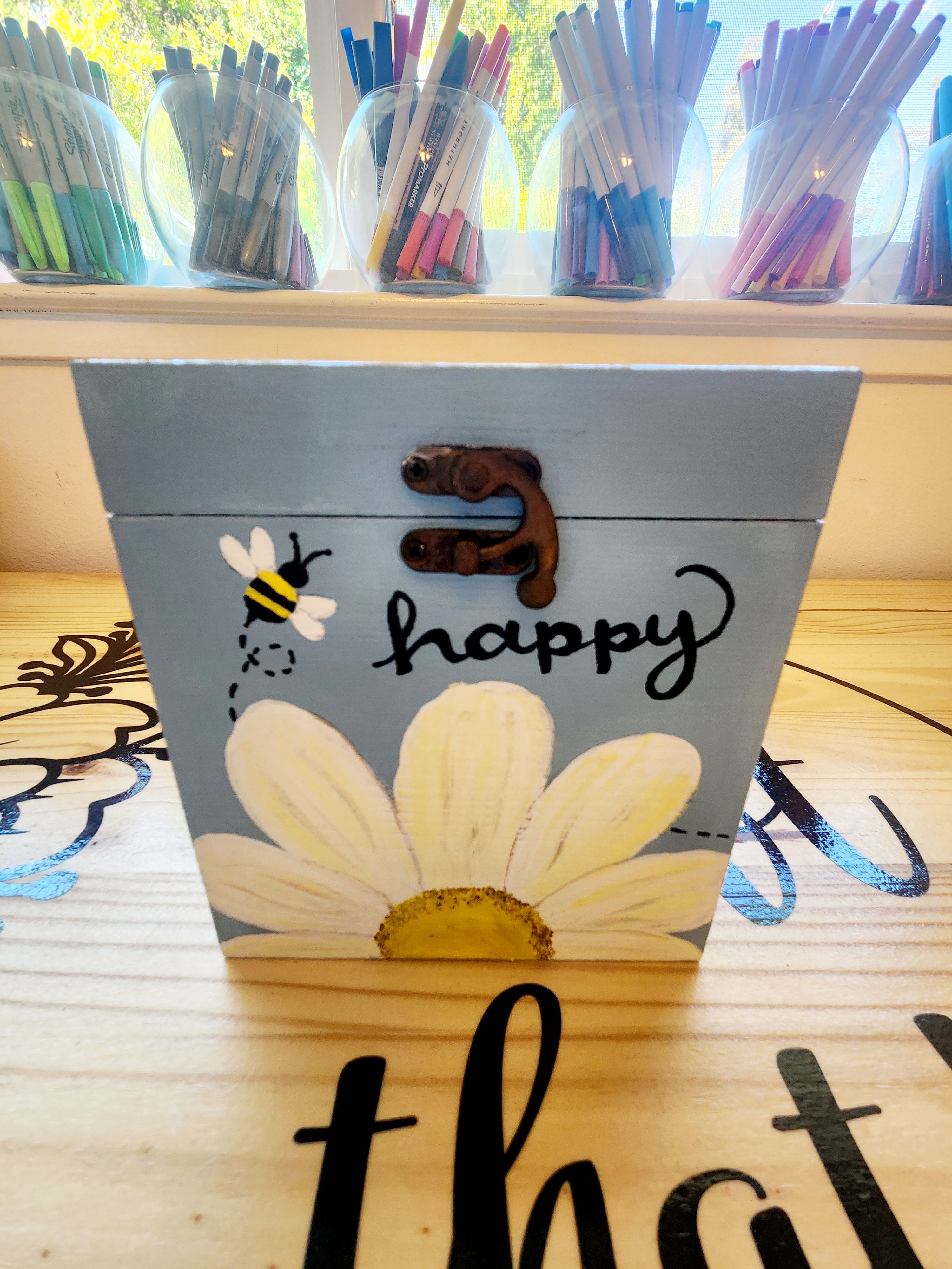 DIY Cute Painted Tissue Box Covers