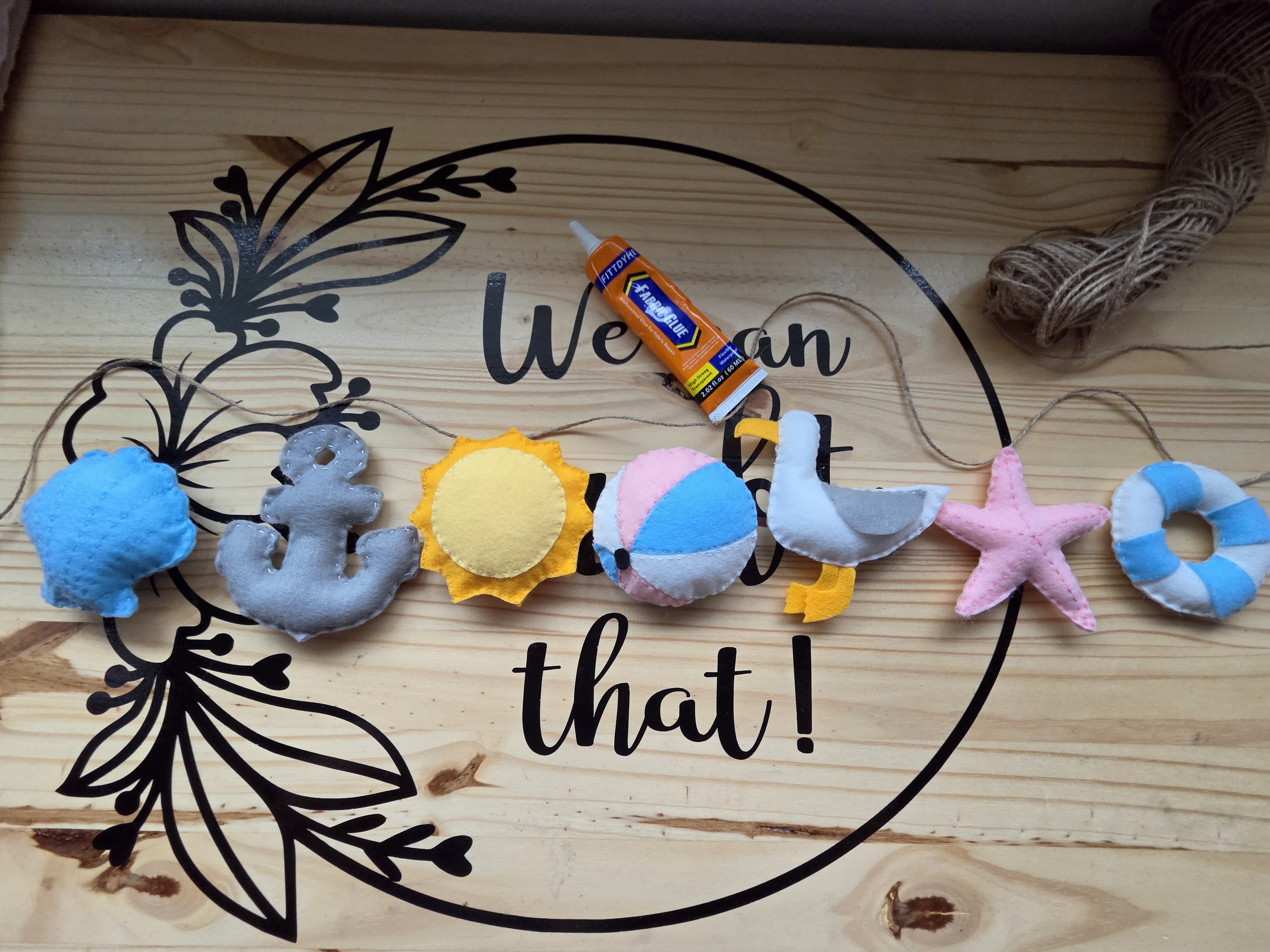 Felt Summer Beach Garland