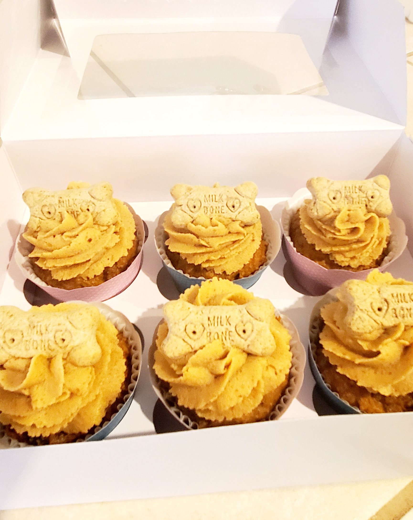Peanut Butter Dog Cupcakes