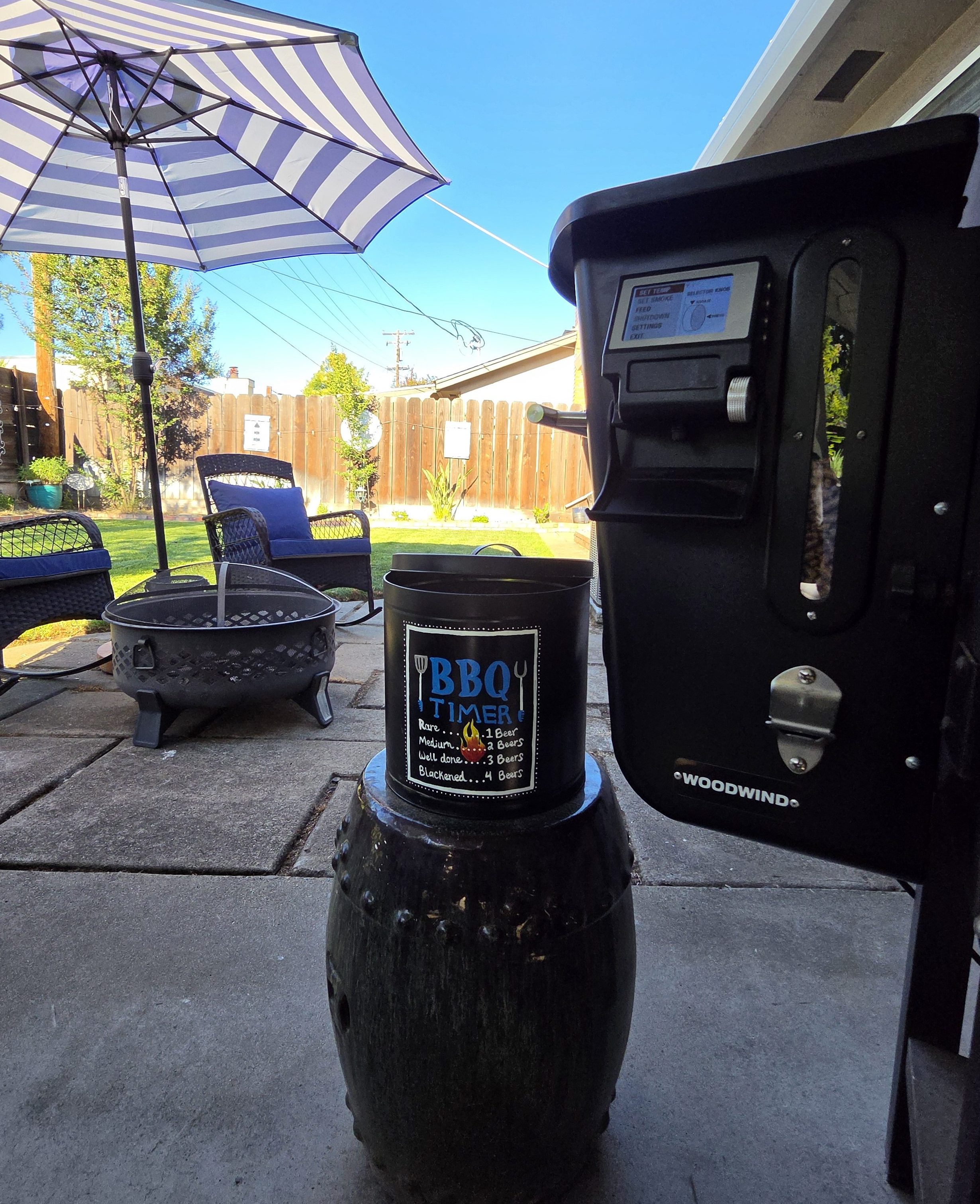 Upcycled Popcorn Tin BBQ Smoker Pellet Bin