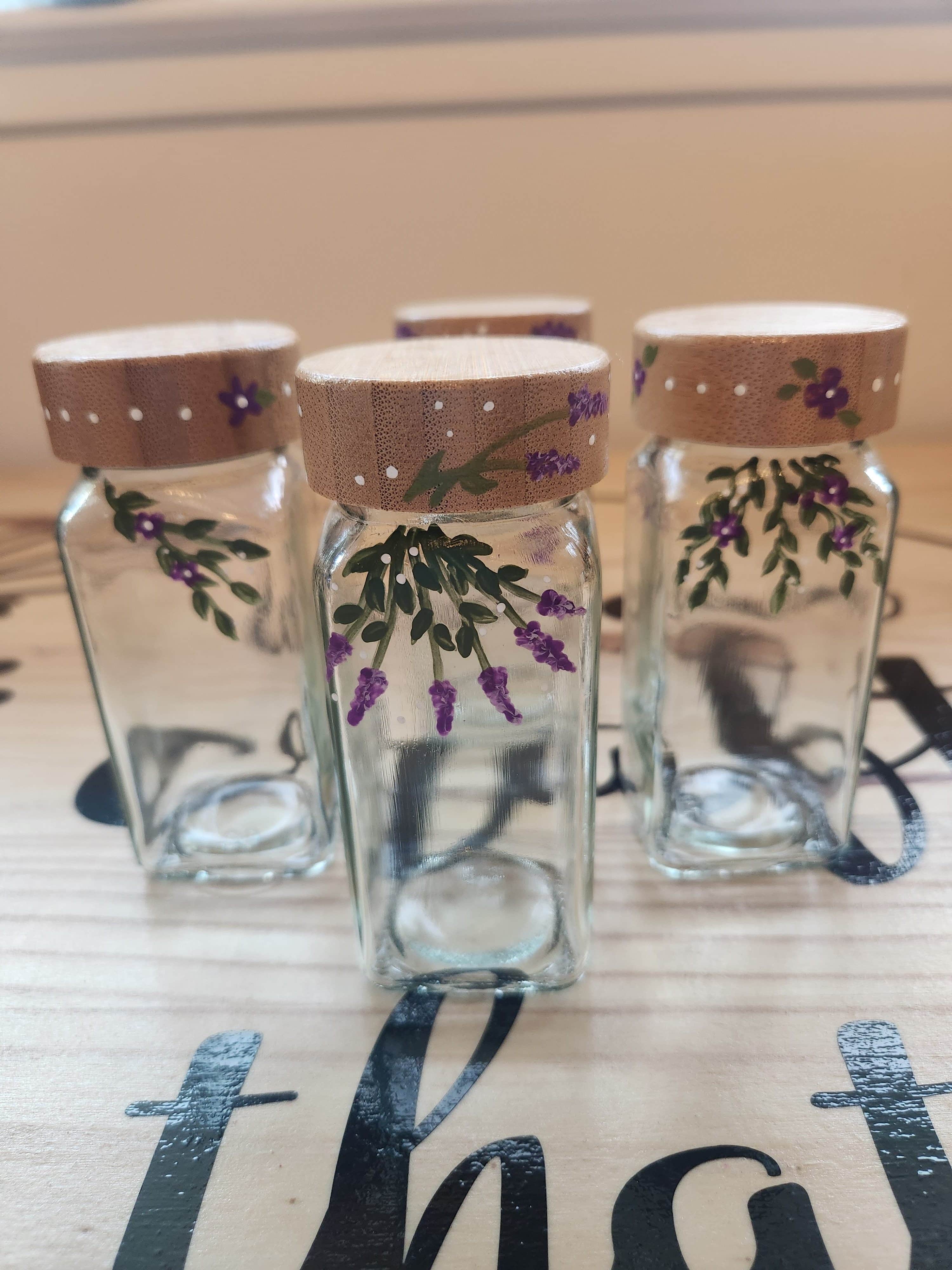 Painted Spice Jars