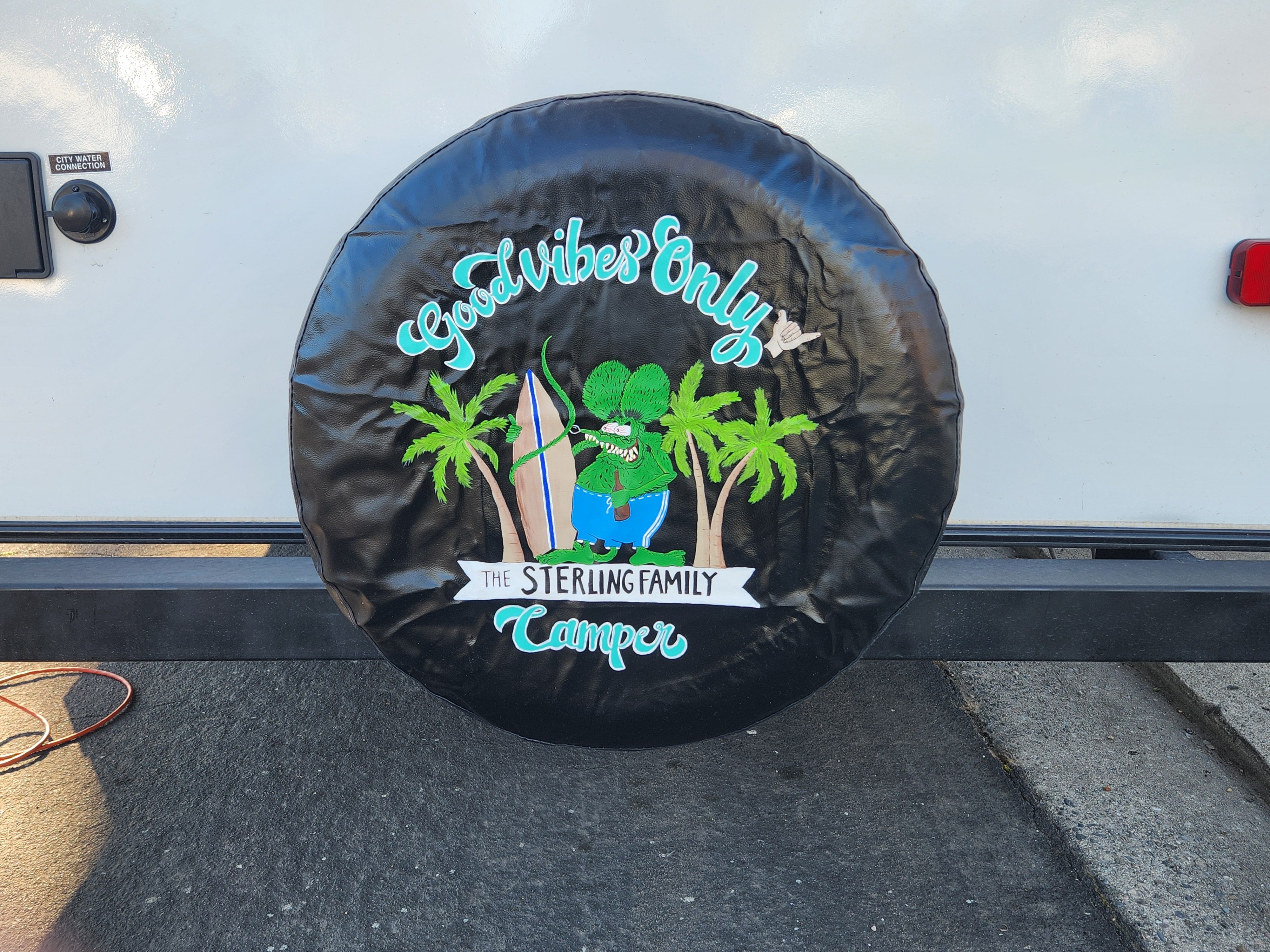 Painted Spare Tire Cover